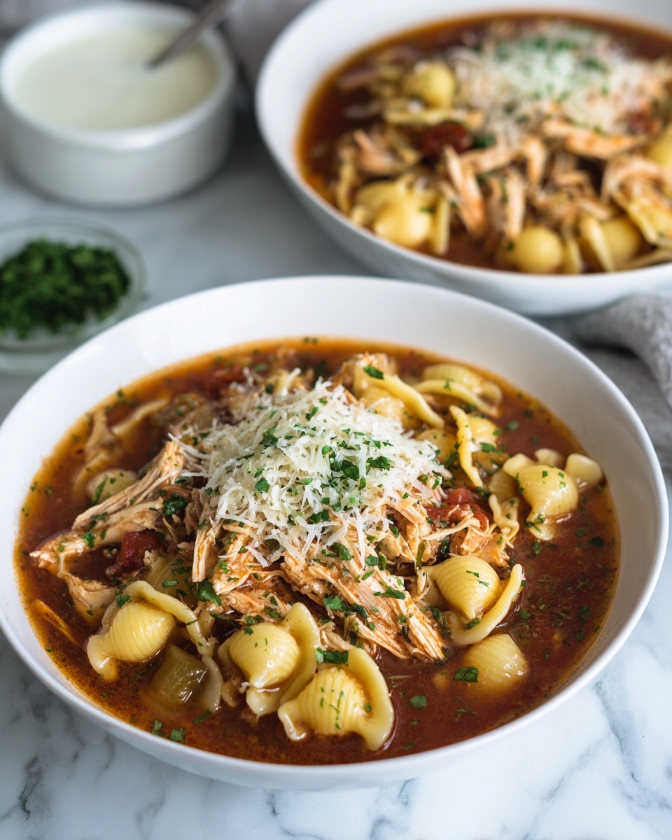 Crockpot Chicken Parmesan Soup Recipe - Recipe Image