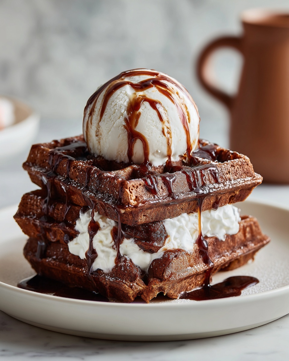 Brownie Waffles – A Rich, Guilt-Free Breakfast Recipe - Recipe Image